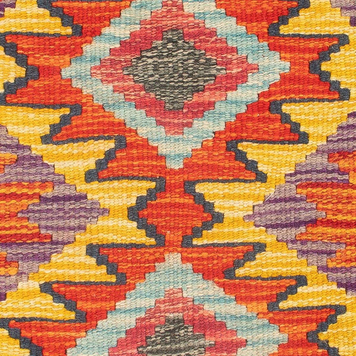 Kelim Carpet - Splash - 60 x 40 cm - flerfarvet