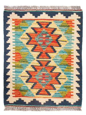Kelim Carpet - Splash - 60 x 40 cm - flerfarvet