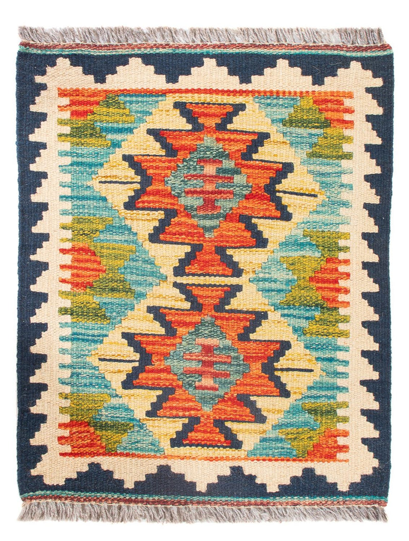 Kelim Carpet - Splash - 60 x 40 cm - flerfarvet