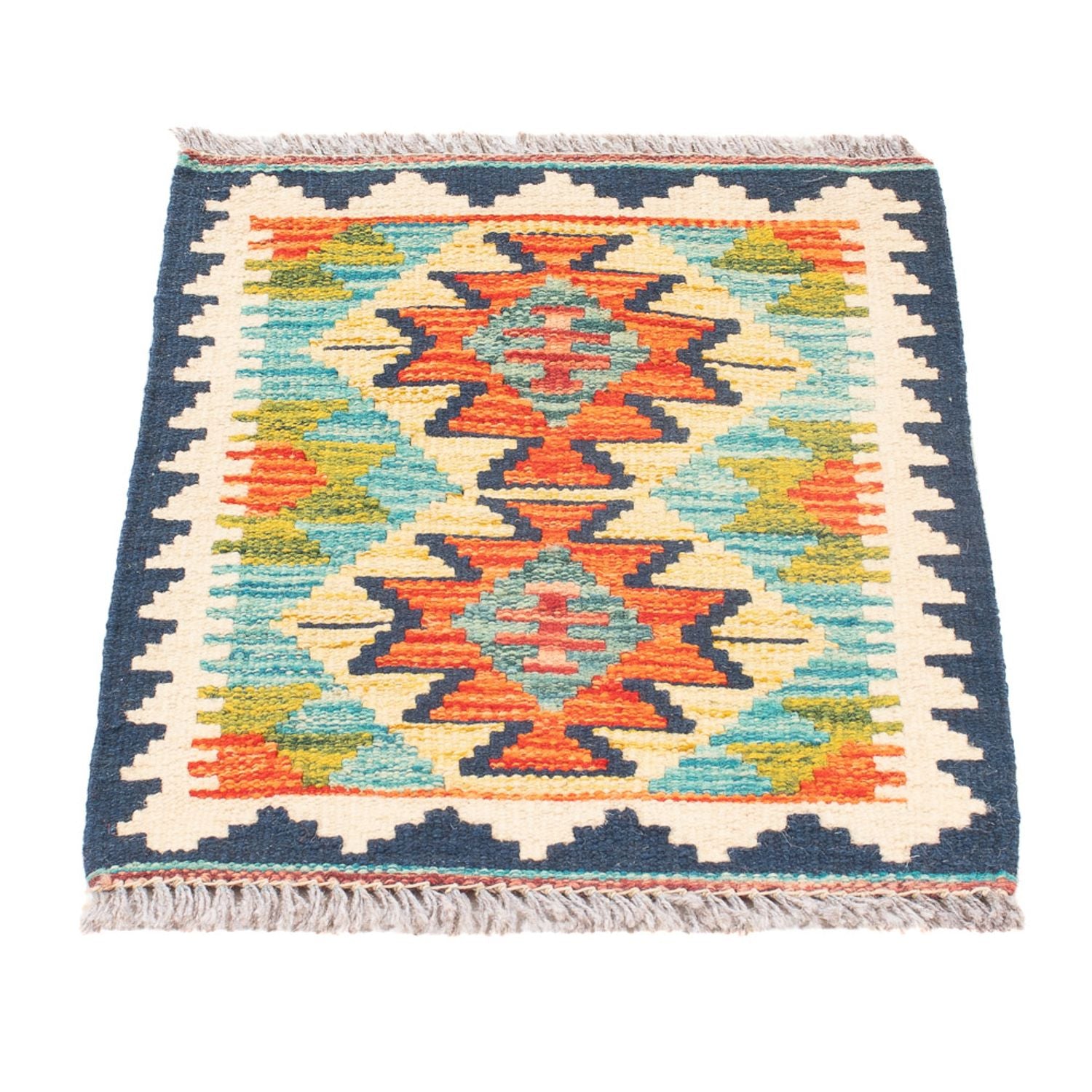 Kelim Carpet - Splash - 60 x 40 cm - flerfarvet
