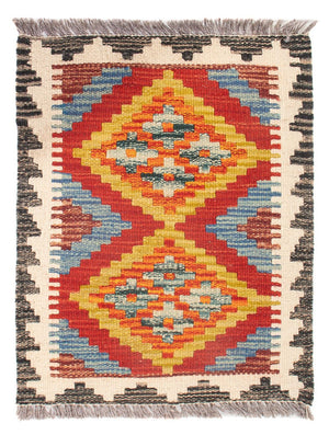Kelim Carpet - Splash - 60 x 40 cm - flerfarvet