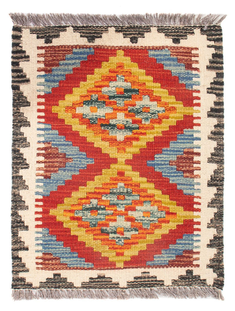 Kelim Carpet - Splash - 60 x 40 cm - flerfarvet