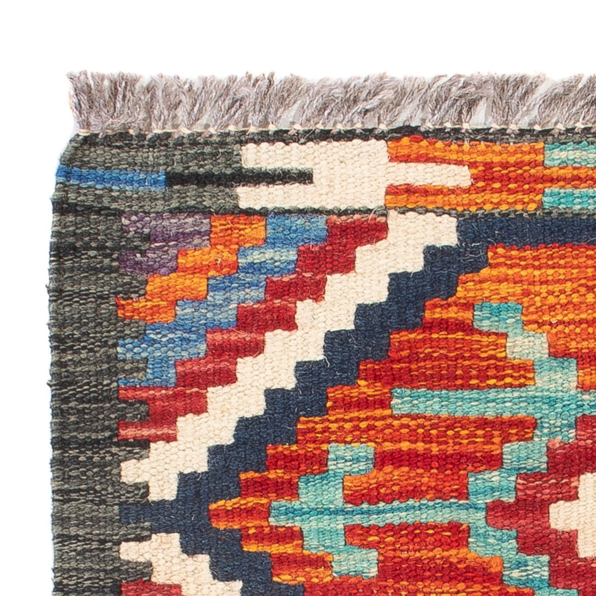 Kelim Carpet - Splash - 60 x 40 cm - flerfarvet