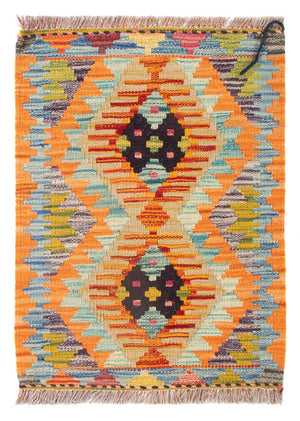 Kelim Carpet - Splash - 60 x 40 cm - flerfarvet