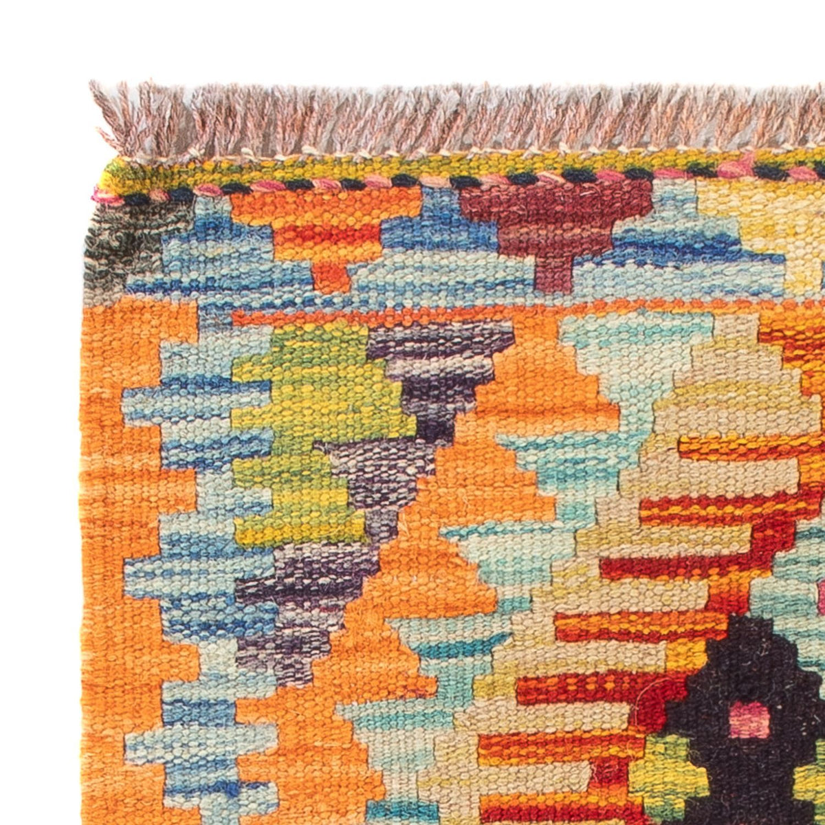 Kelim Carpet - Splash - 60 x 40 cm - flerfarvet