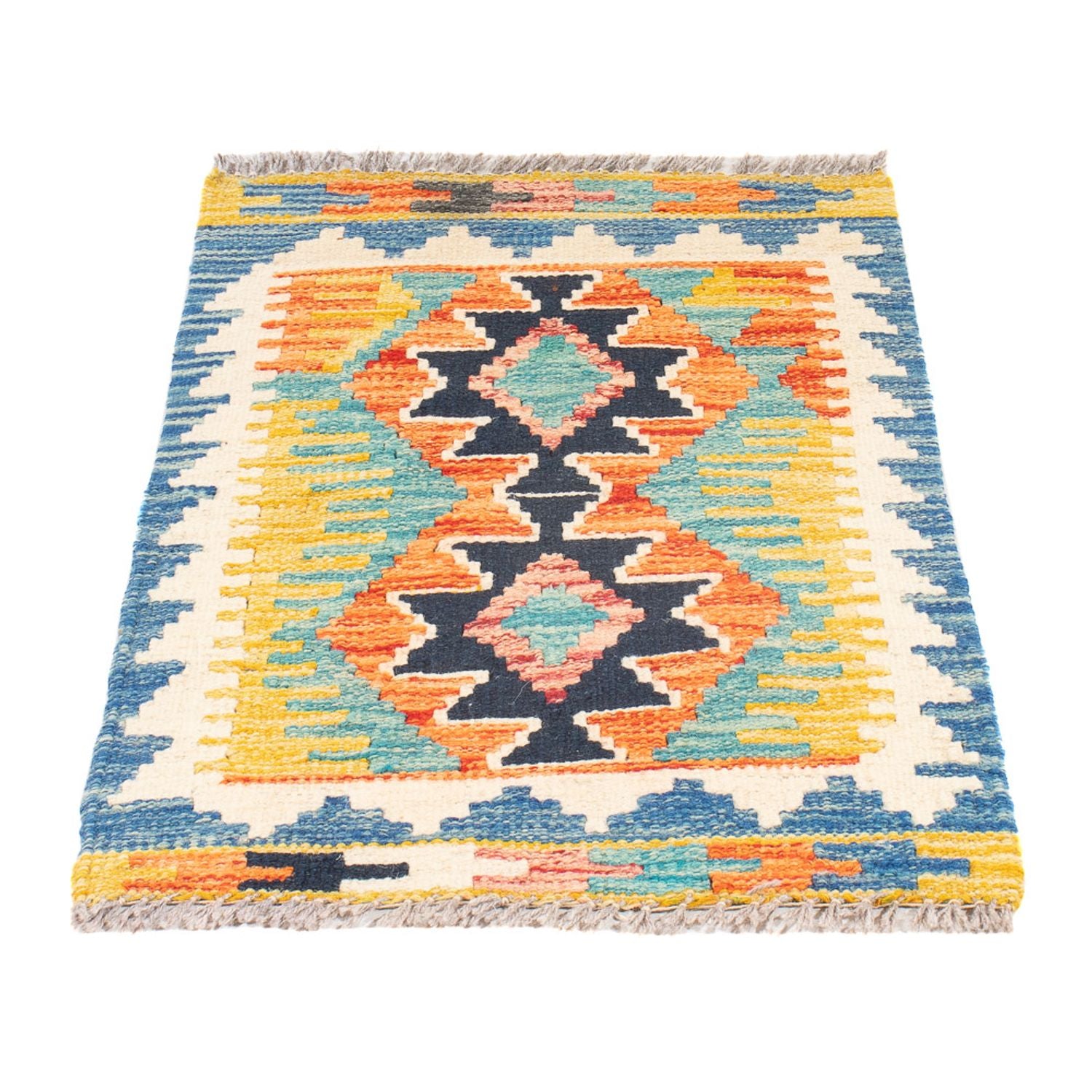 Kelim Carpet - Splash - 60 x 40 cm - flerfarvet