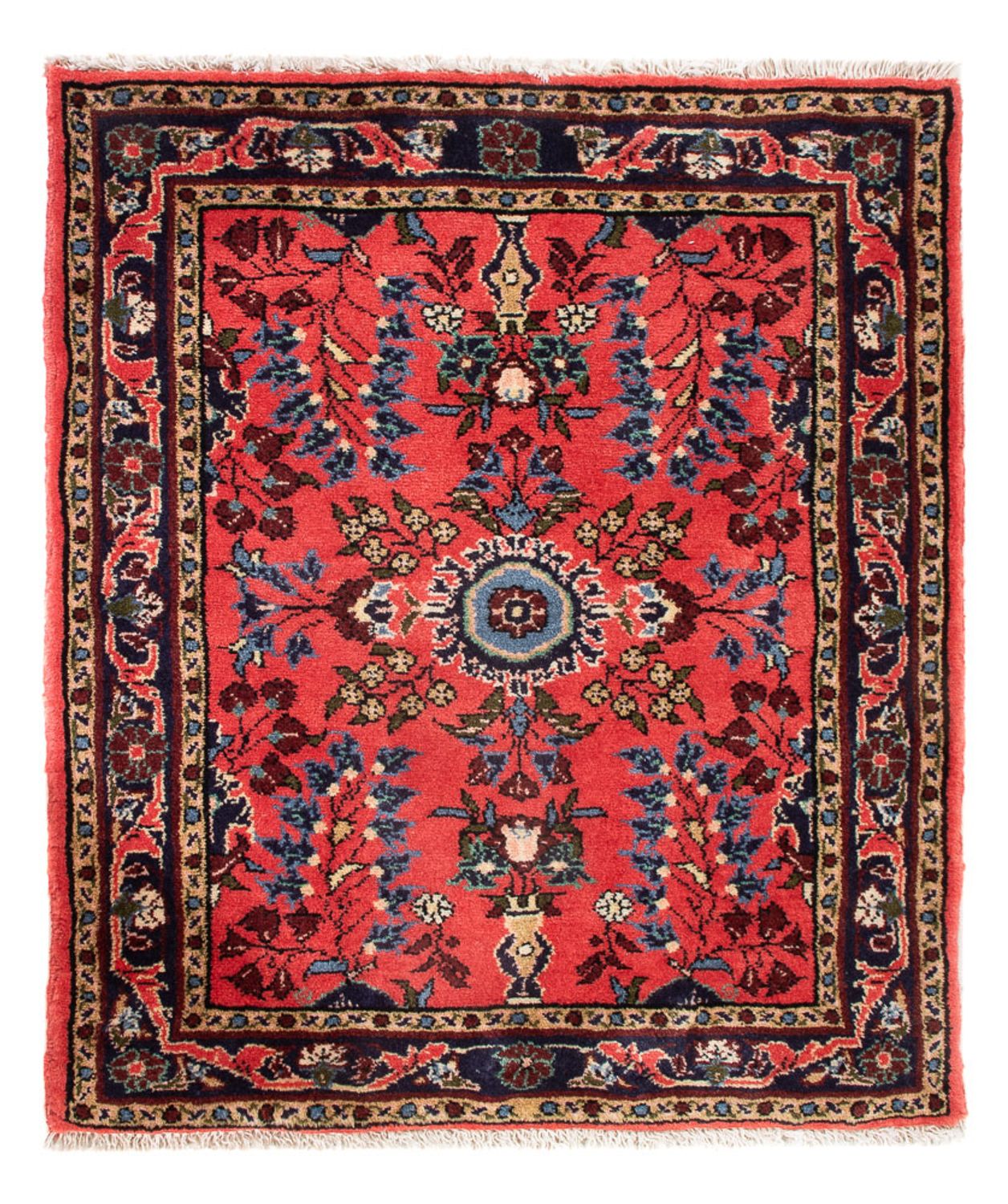 Persisk tæppe - Classic - 80 x 66 cm - rød