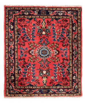 Persisk tæppe - Classic - 80 x 66 cm - rød