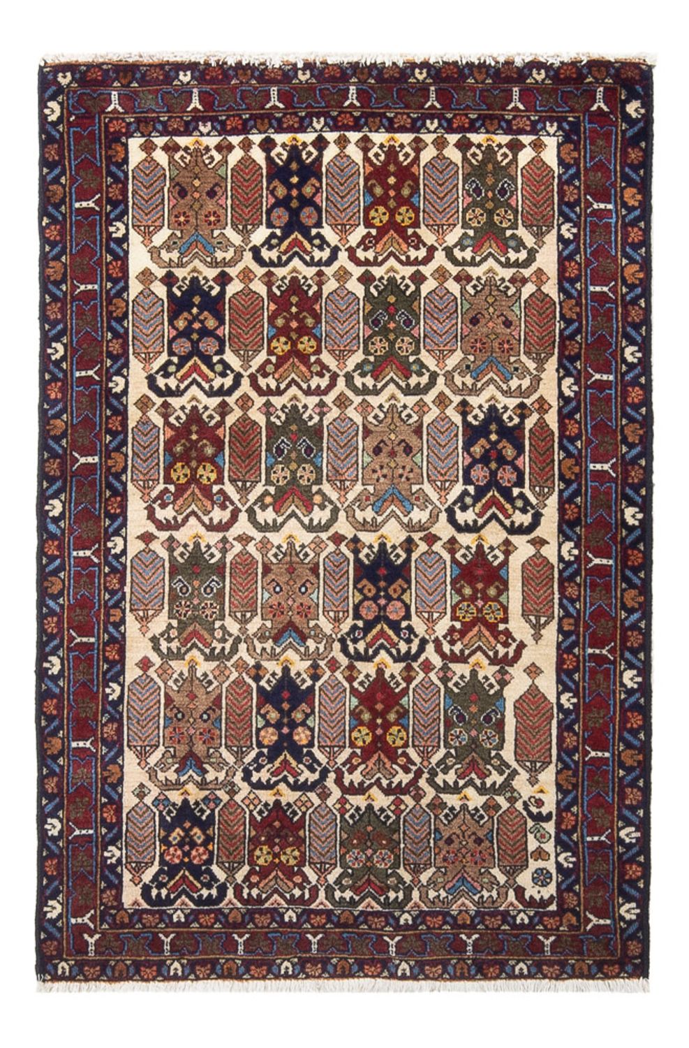 Persisk tæppe - Nomadisk - 115 x 76 cm - flerfarvet