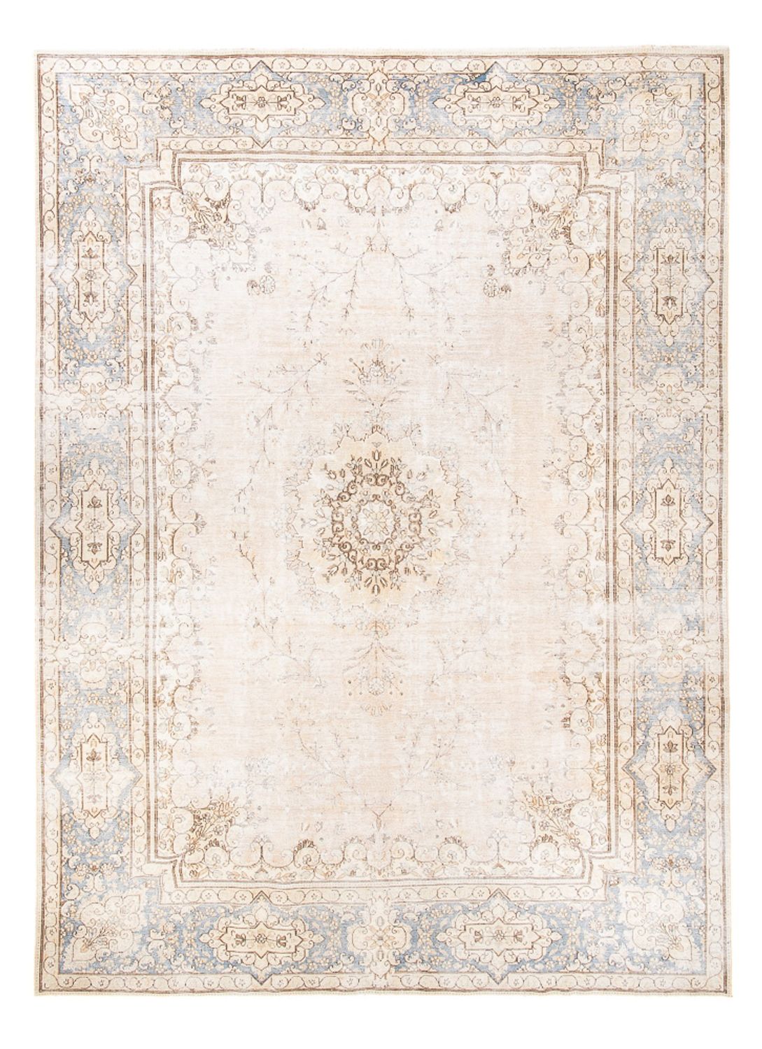 Vintage tæppe - 332 x 240 cm - creme