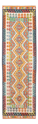 Løber Kelim Carpet - Splash - 280 x 85 cm - flerfarvet