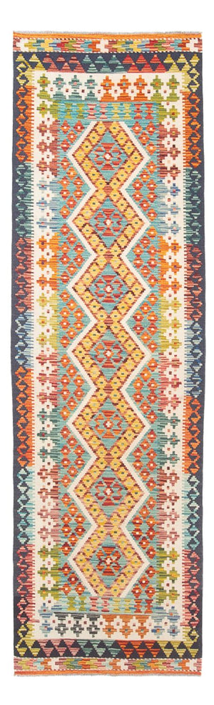 Løber Kelim Carpet - Splash - 280 x 85 cm - flerfarvet