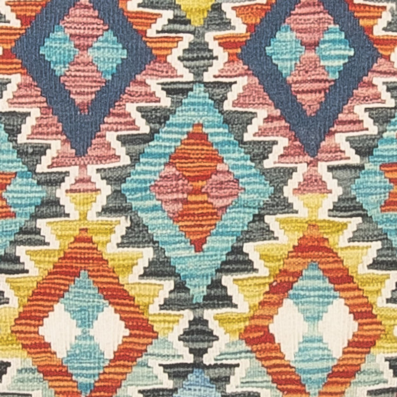 Løber Kelim Carpet - Splash - 281 x 80 cm - flerfarvet