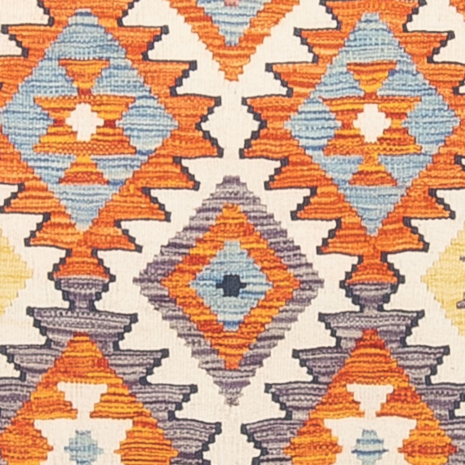 Løber Kelim Carpet - Splash - 299 x 86 cm - flerfarvet