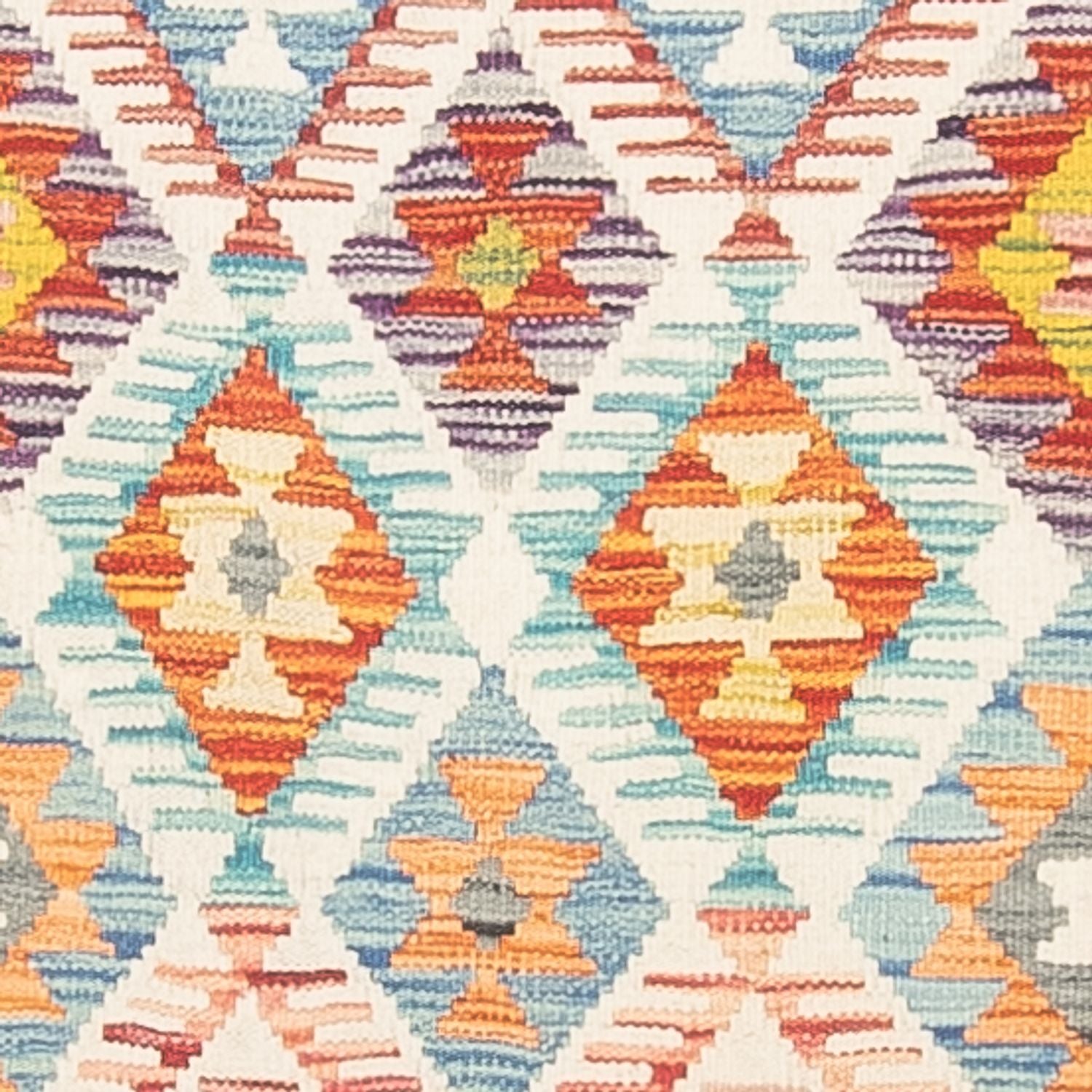 Løber Kelim Carpet - Splash - 297 x 80 cm - flerfarvet