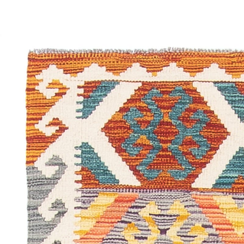 Løber Kelim Carpet - Splash - 294 x 82 cm - flerfarvet