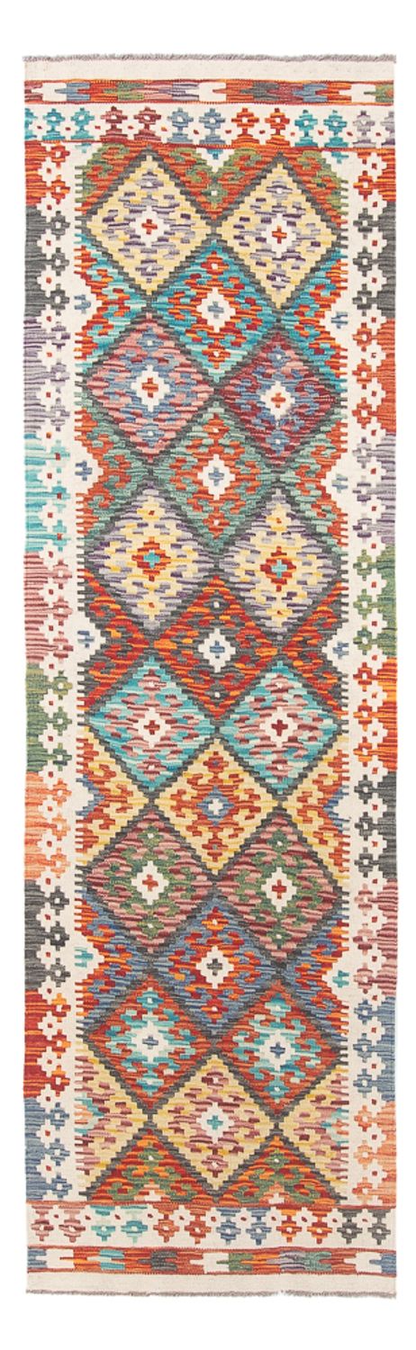 Løber Kelim Carpet - Splash - 255 x 74 cm - flerfarvet