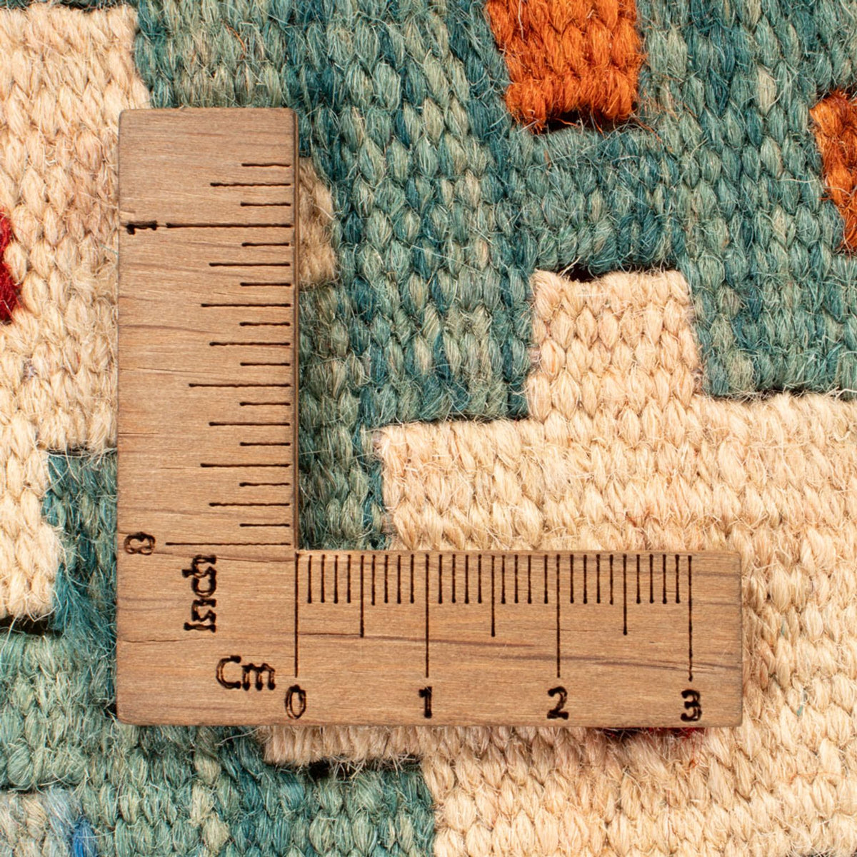 Kelim Carpet - Splash - 90 x 88 cm - flerfarvet