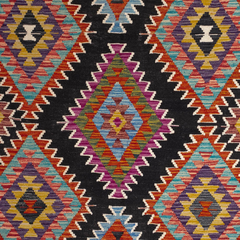 Kelim Carpet - Splash - 244 x 178 cm - flerfarvet