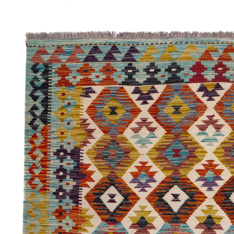 Kelim Carpet - Splash - 243 x 169 cm - flerfarvet