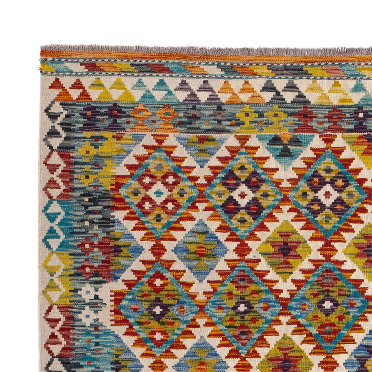 Kelim Carpet - Splash - 245 x 172 cm - flerfarvet