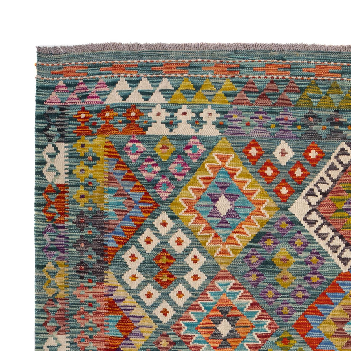 Kilim Maimana Tæppe 248x183cm - Uldtæppe
