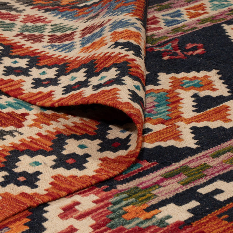 Kelim Carpet - Splash - 247 x 176 cm - flerfarvet