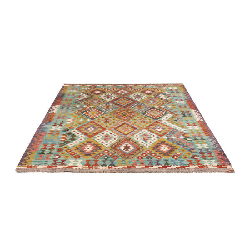 Kelim Carpet - Splash - 247 x 178 cm - flerfarvet