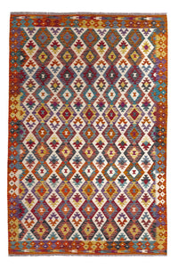 Kelim Carpet - Splash - 245 x 165 cm - flerfarvet