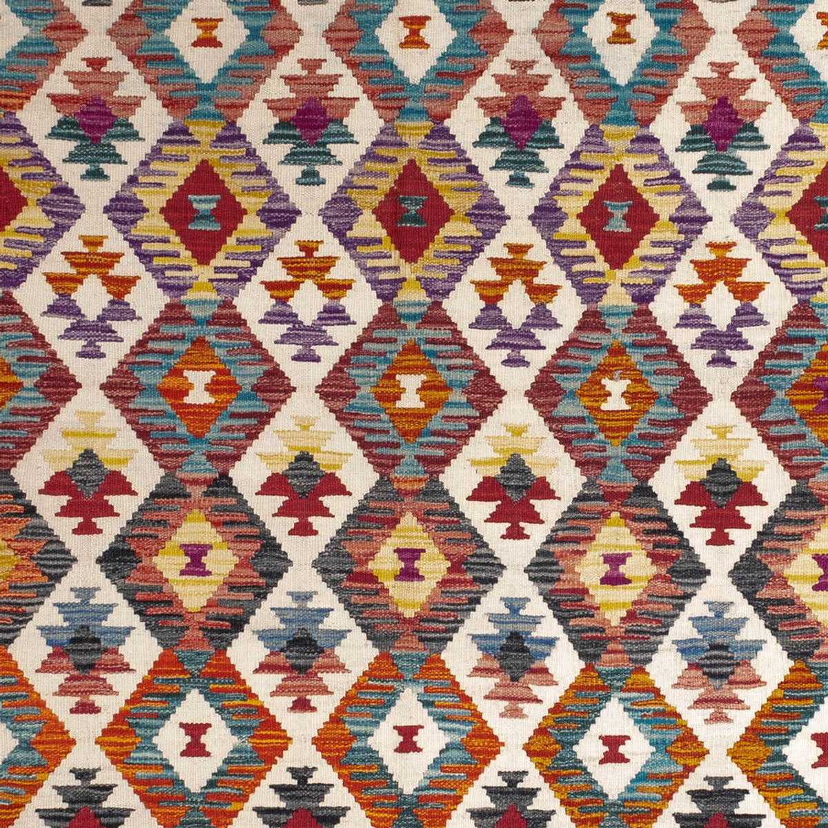 Kelim Carpet - Splash - 245 x 165 cm - flerfarvet