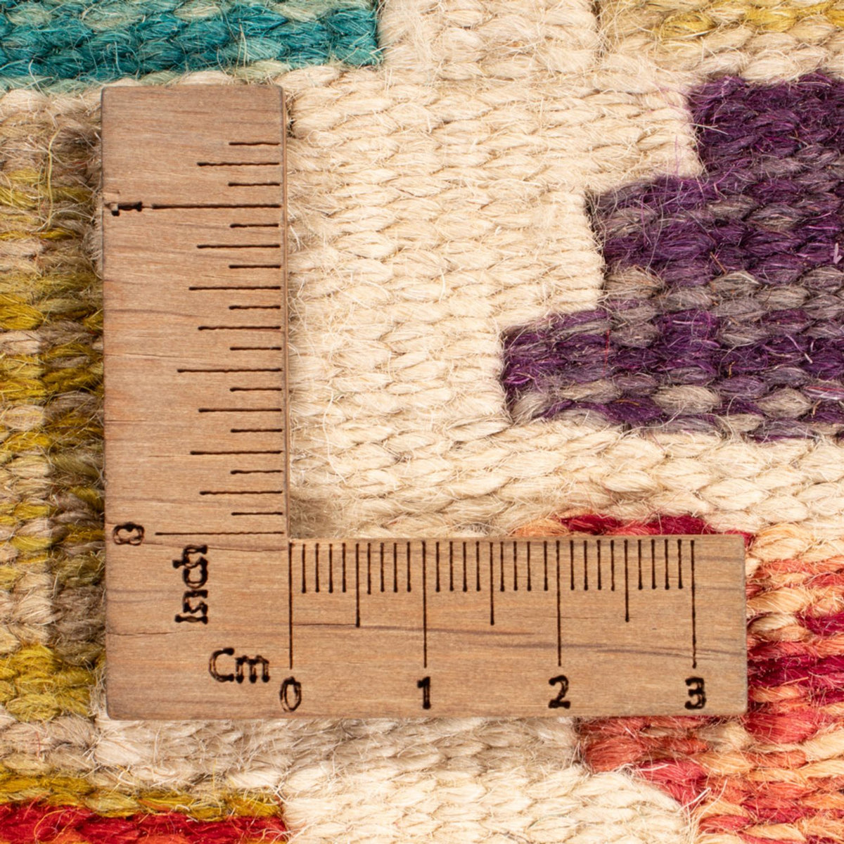 Kelim Carpet - Splash - 196 x 150 cm - flerfarvet