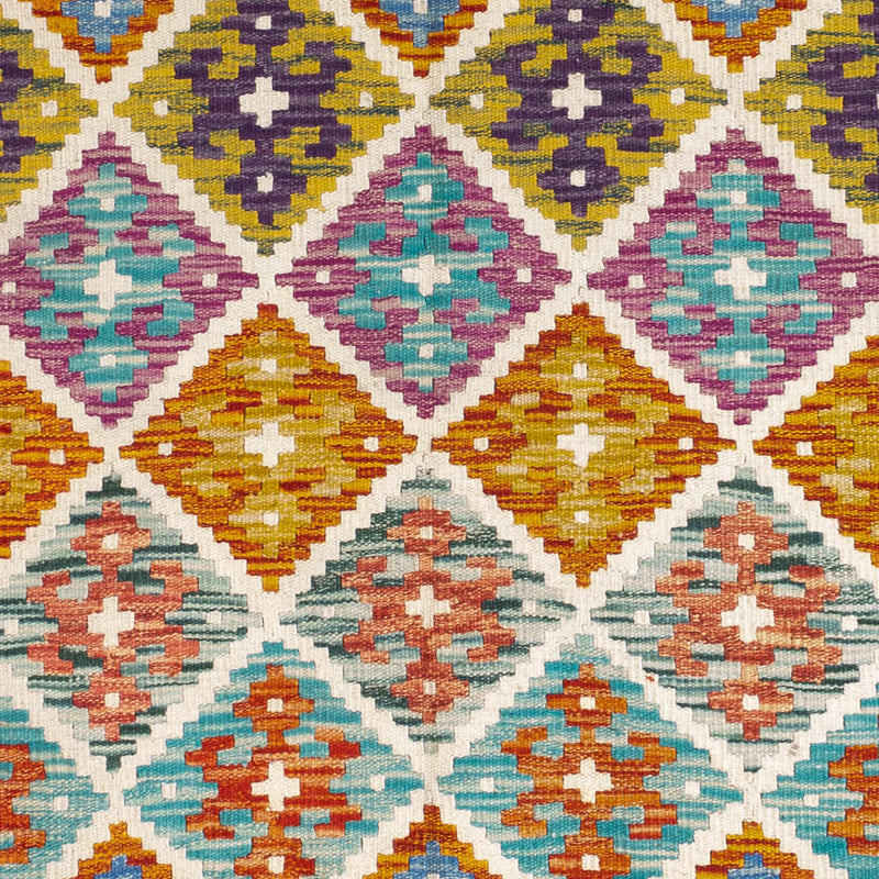 Kilim Maimana Tæppe 158x152cm - Uldtæppe