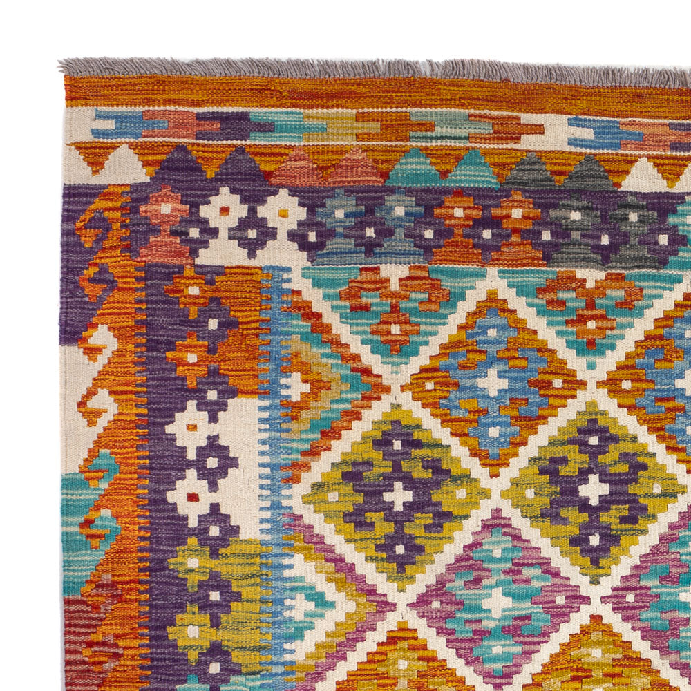 Kilim Maimana Tæppe 158x152cm - Uldtæppe