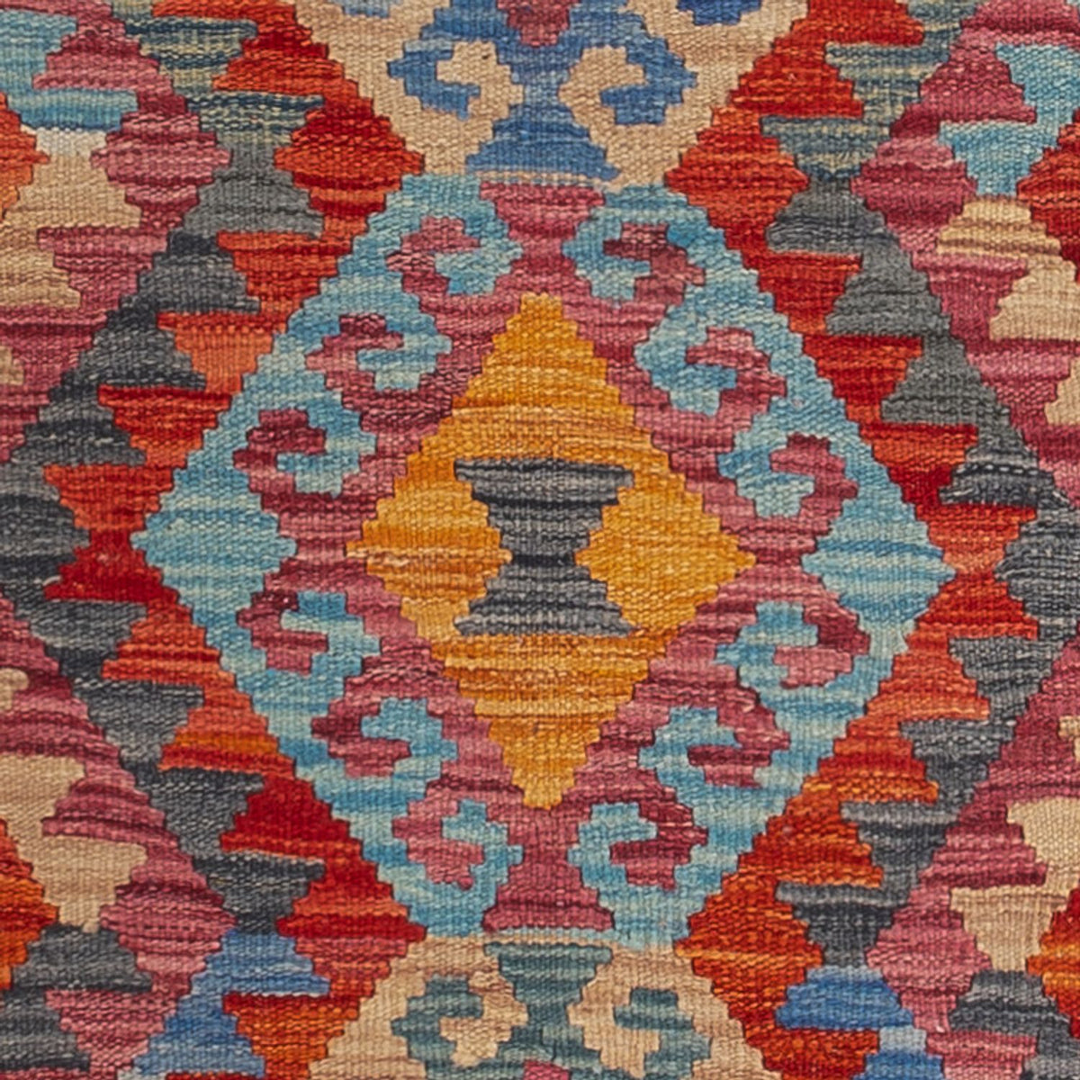 Løber Kelim Carpet - Splash - 244 x 79 cm - flerfarvet
