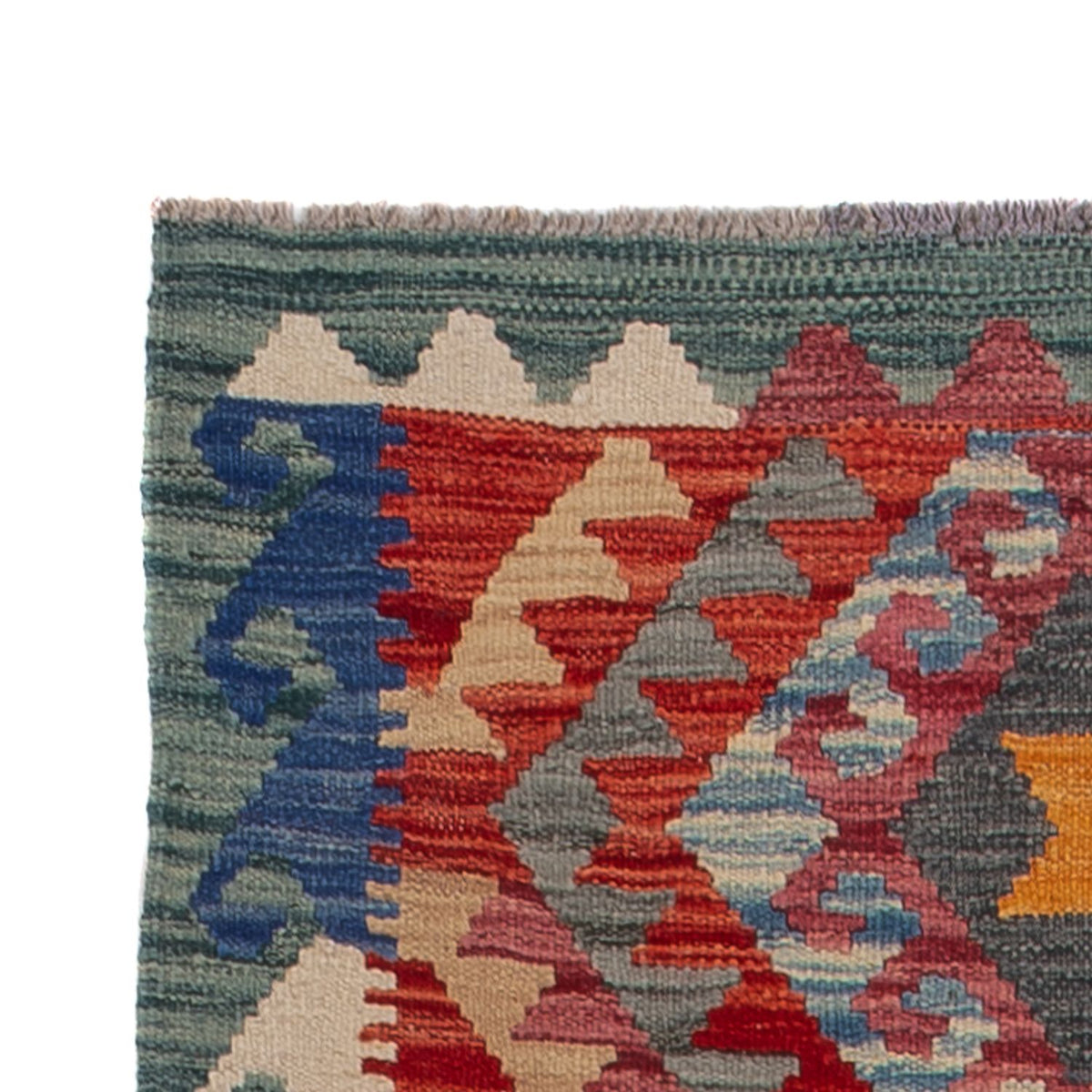 Løber Kelim Carpet - Splash - 244 x 79 cm - flerfarvet