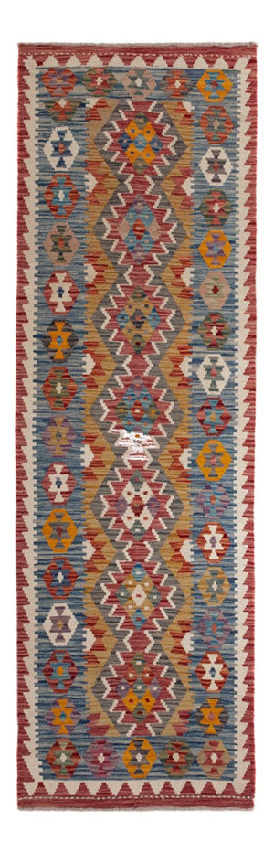 Løber Kelim Carpet - Splash - 243 x 79 cm - flerfarvet