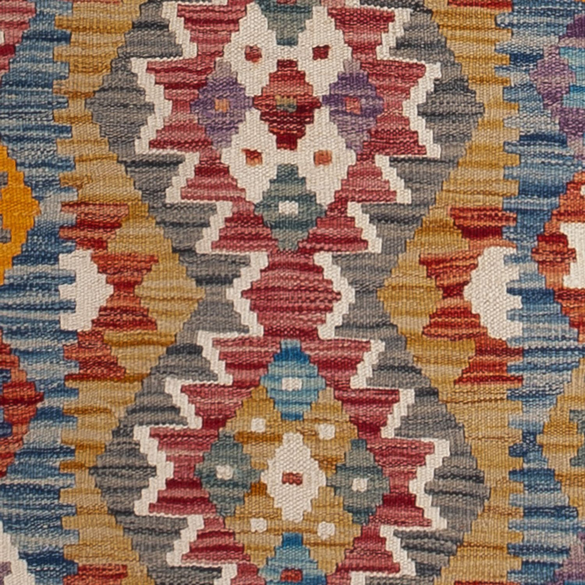 Løber Kelim Carpet - Splash - 243 x 79 cm - flerfarvet