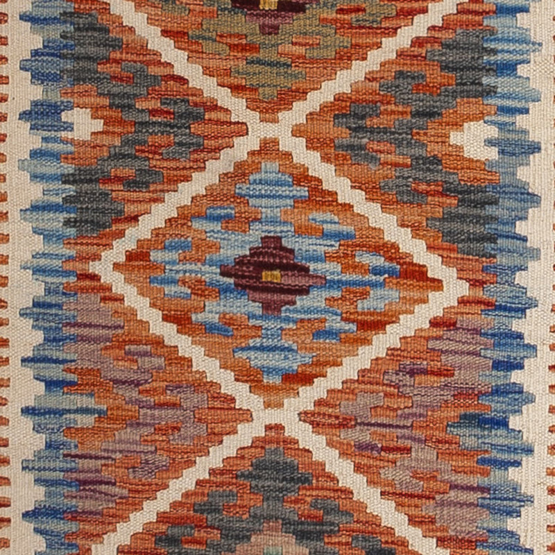 Løber Kelim Carpet - Splash - 246 x 76 cm - flerfarvet