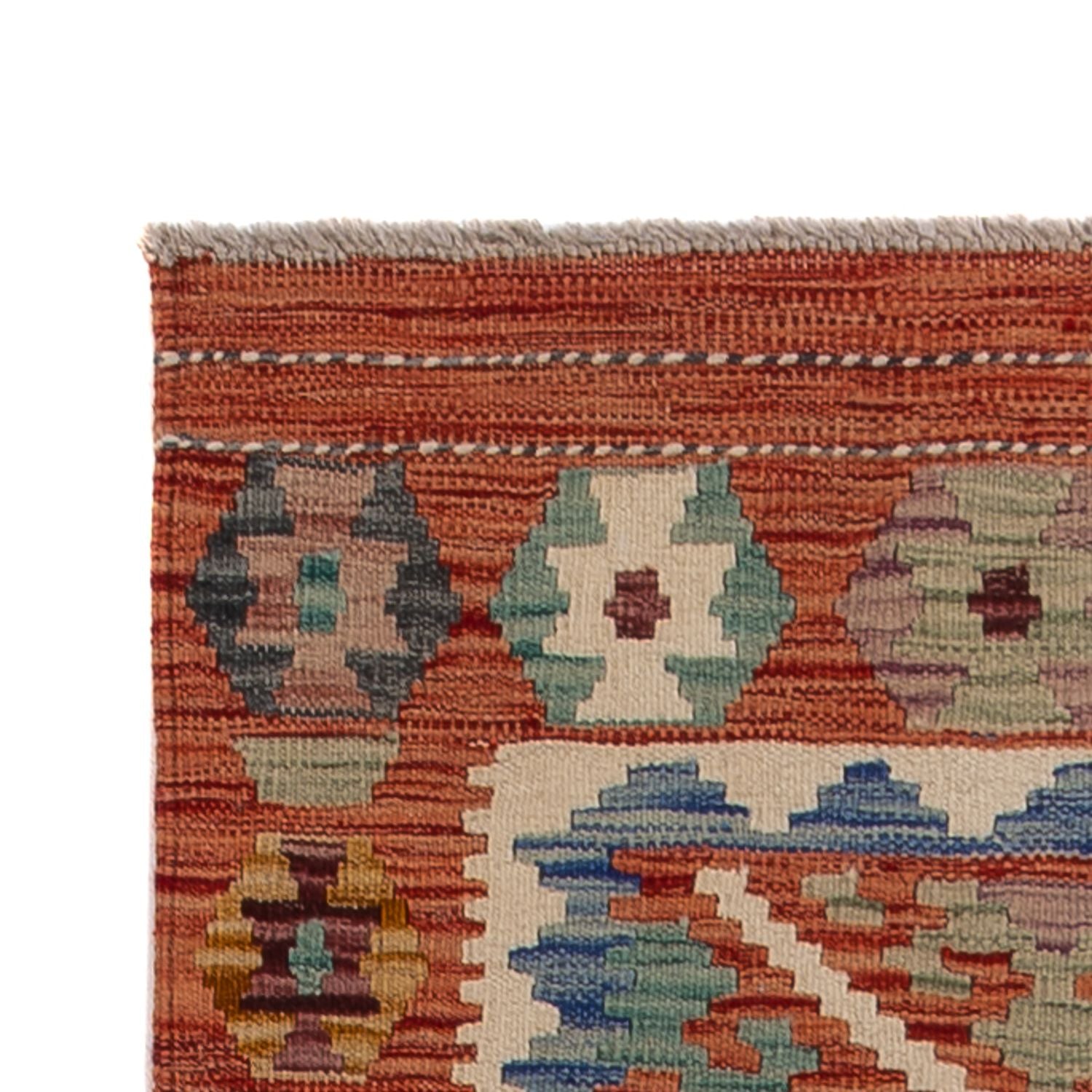 Løber Kelim Carpet - Splash - 246 x 76 cm - flerfarvet