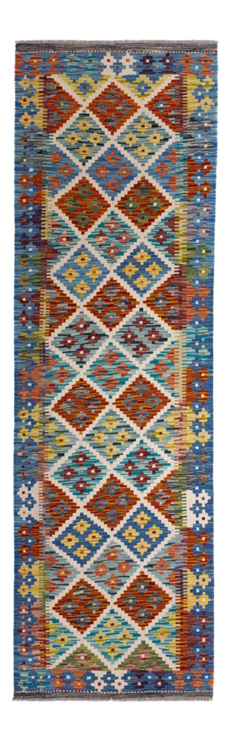 Løber Kelim Carpet - Splash - 239 x 79 cm - flerfarvet