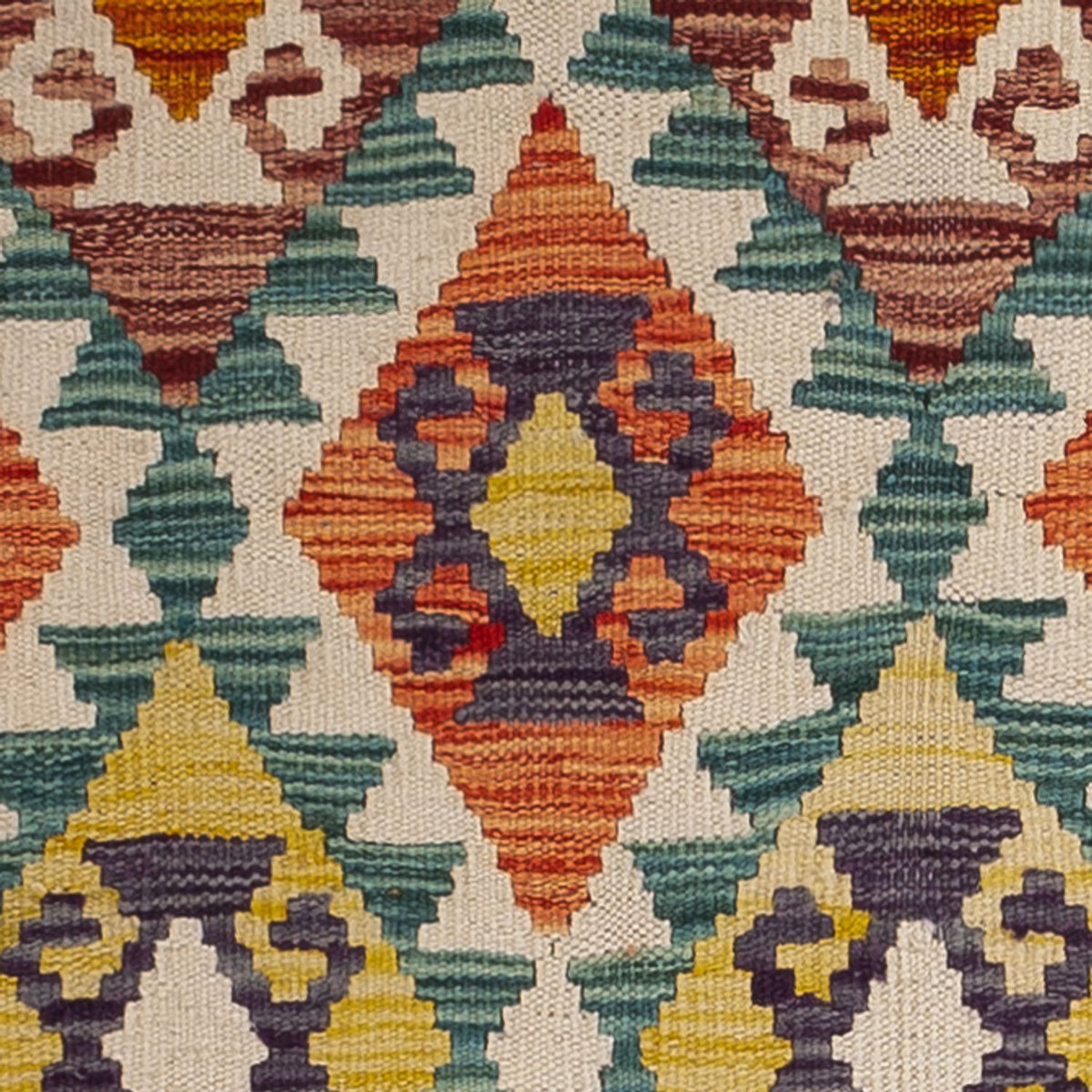 Løber Kelim Carpet - Splash - 202 x 86 cm - flerfarvet