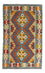 Kelim Carpet - Splash - 123 x 79 cm - flerfarvet