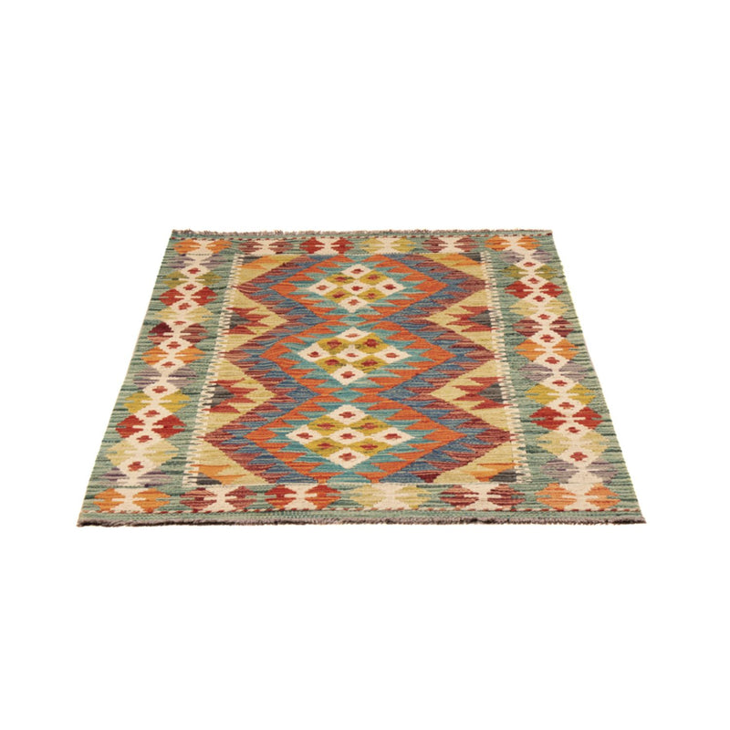 Kelim Carpet - Splash - 123 x 79 cm - flerfarvet
