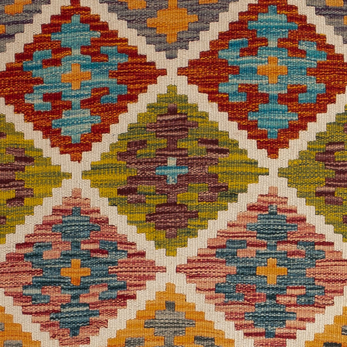 Kelim Carpet - Splash - 127 x 82 cm - flerfarvet