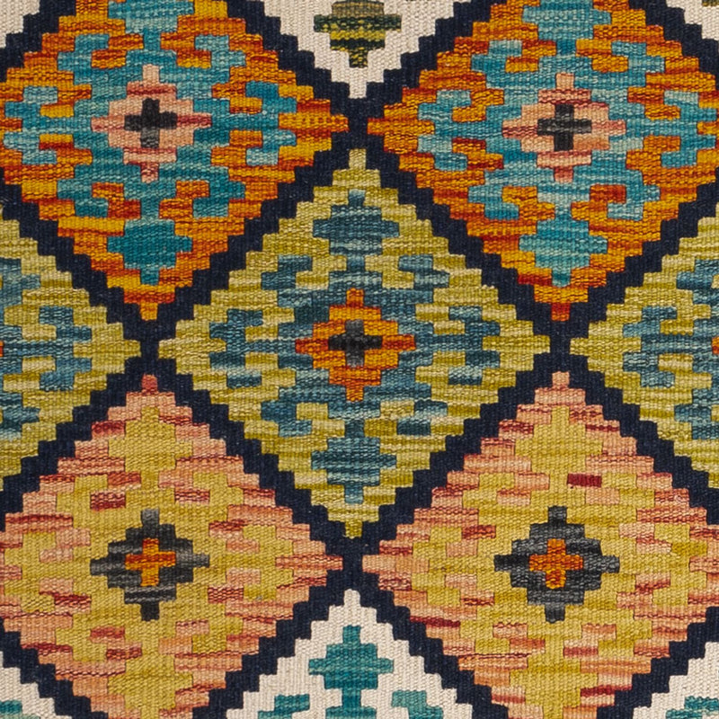 Kelim Carpet - Splash - 119 x 83 cm - flerfarvet