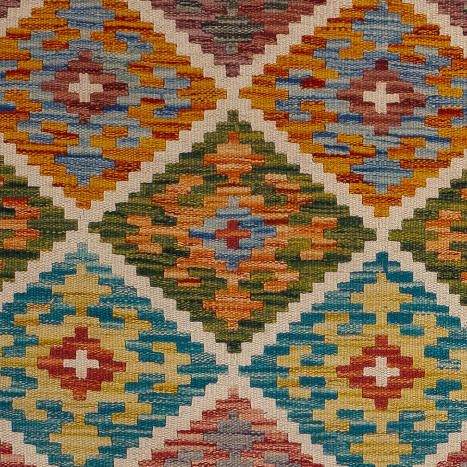 Kelim Carpet - Splash - 125 x 86 cm - flerfarvet