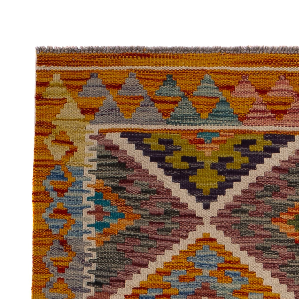 Kelim Carpet - Splash - 125 x 86 cm - flerfarvet