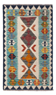 Kelim Carpet - Splash - 130 x 86 cm - flerfarvet