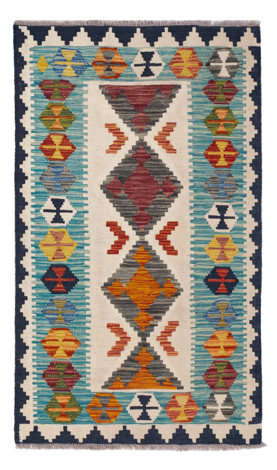 Kelim Carpet - Splash - 130 x 86 cm - flerfarvet
