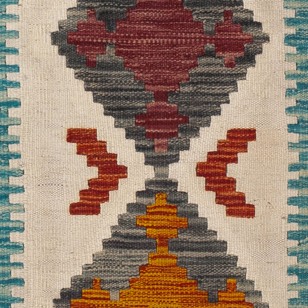 Kelim Carpet - Splash - 130 x 86 cm - flerfarvet